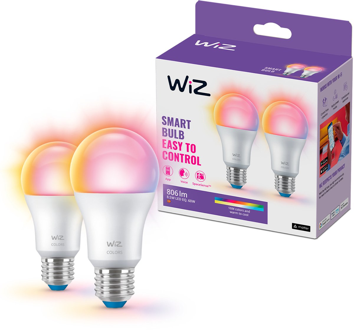 WiZ slimme wifi-lampen E27 – slimme verlichting